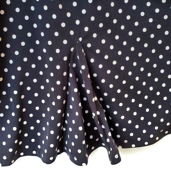 💓SOLD💓RONNI NICOLE Polka Dot Godet Pleat Skirt - Picture 9 of 14
